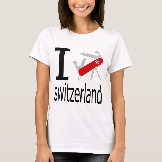 T-shirt I coeur Suisse (Devant)