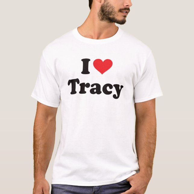 T-shirt I coeur Tracy (Devant)