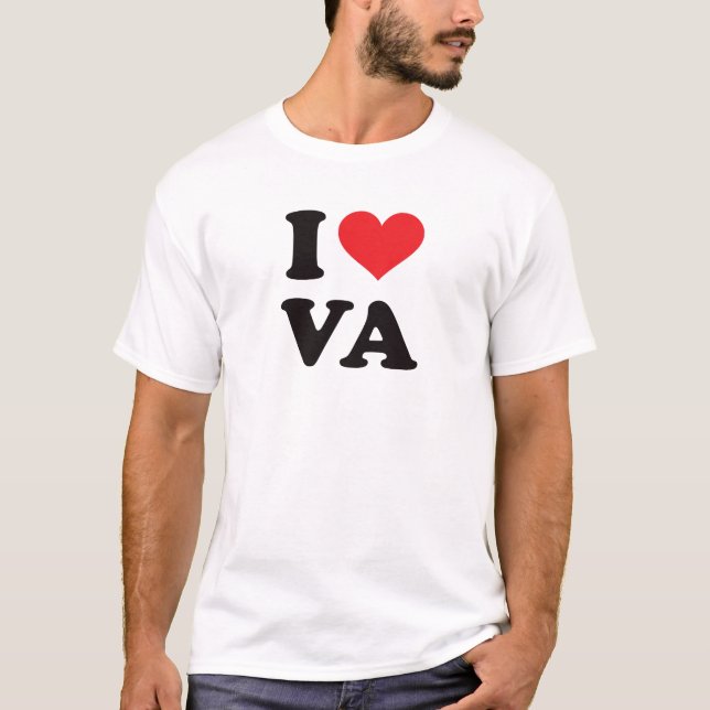 T-shirt I coeur VA - la Virginie (Devant)