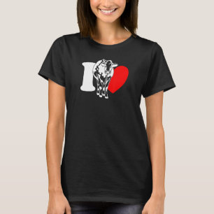 T-shirt I Coeur Vaches - Amusant Fermier, Rancher de bétai
