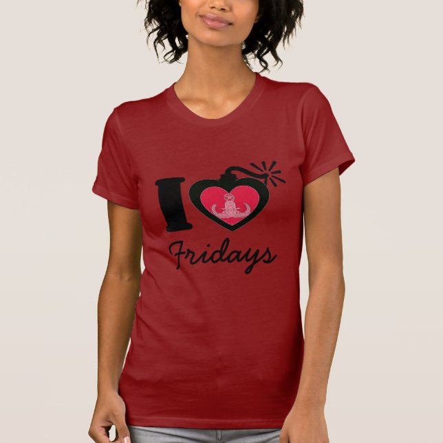 T-shirt I coeur vendredi (Devant)