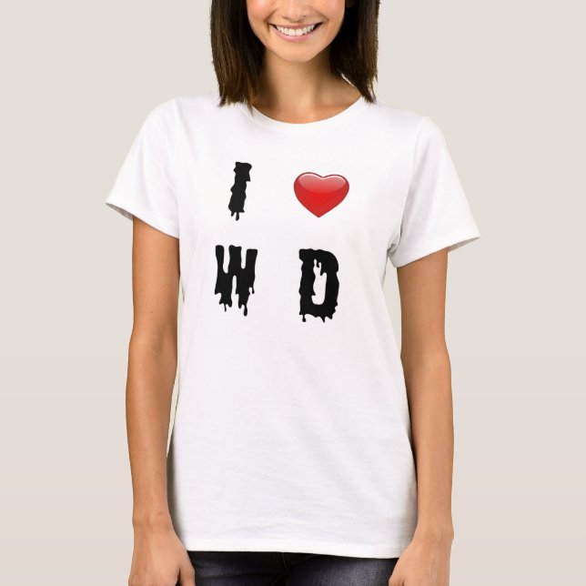 T-shirt I coeur WD (Devant)