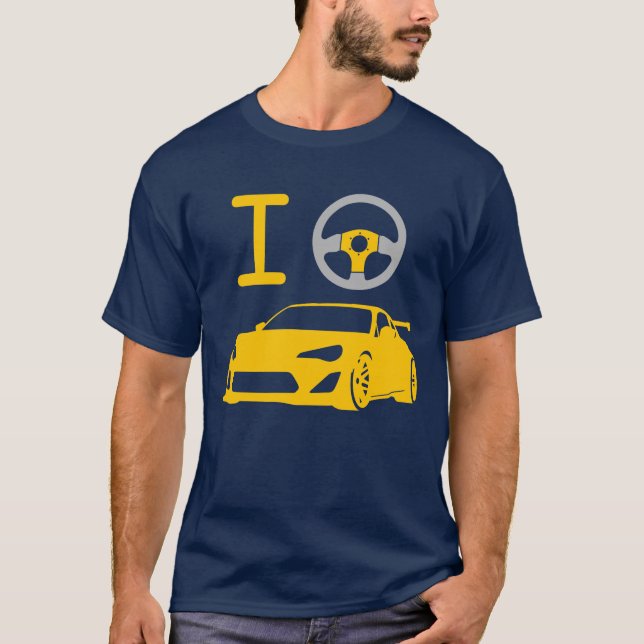 T-shirt I commande (d'amour) - GT86- /version5 (Devant)