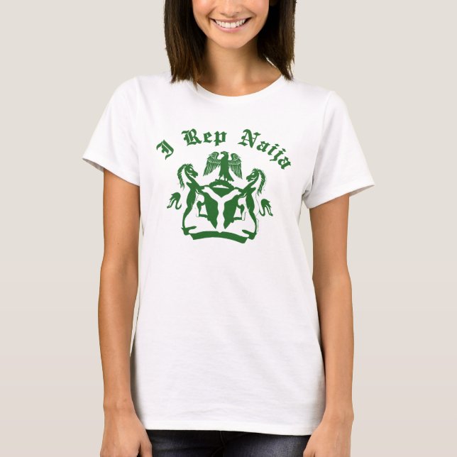 T-shirt I conception du représentant Naija avec le manteau (Devant)