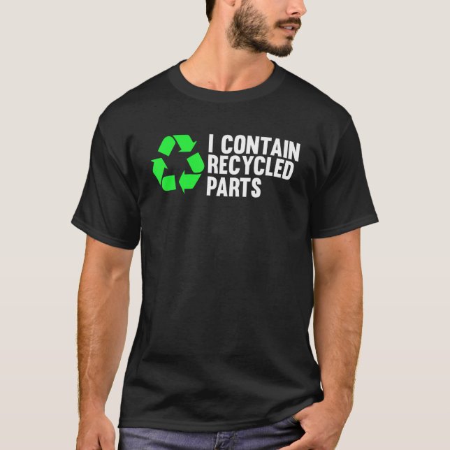 T-shirt I Contient des parties Recyclées Sensibilisation a (Devant)
