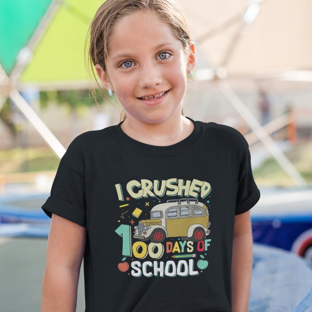 T-shirt I Crushed 100 Days Of the School Funny Student (Créateur téléchargé)