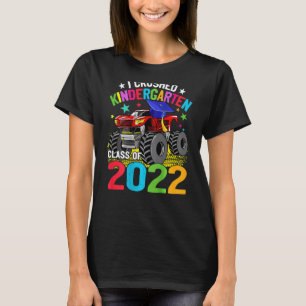 T-shirt I Crushed Kindergarten Monster Truck Graduation 20