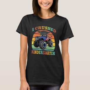 T-shirt I Crushed Kindergarten Monster Truck Graduation St