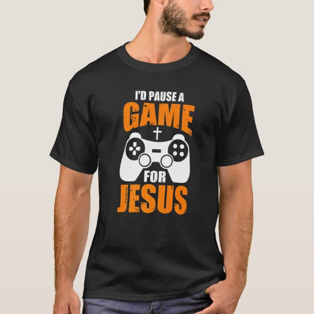 T-shirt I D Pause A Game For Jess Games (Devant)