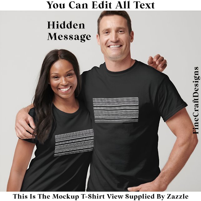 T-shirt I’d Rather Be Asleep Hidden Message 086W Funny  (Créateur téléchargé)