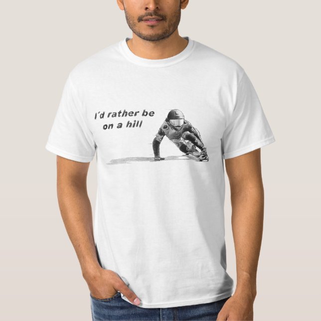 T-shirt I´d soit plutôt sur un blanc de colline (Devant)
