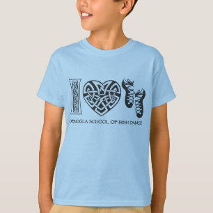 T-shirt I danse d'Irlandais de coeur