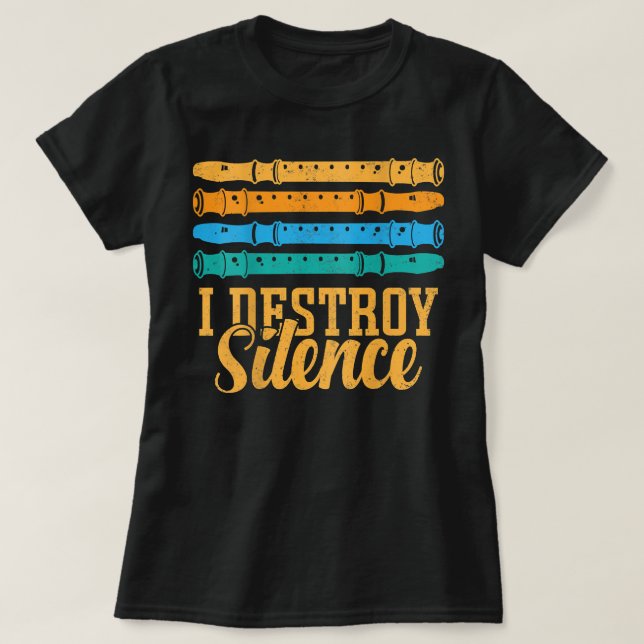 T-shirt I Destroy Silence (Design devant)