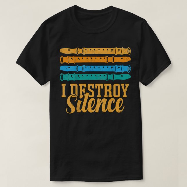 T-shirt I Destroy Silence (Design devant)