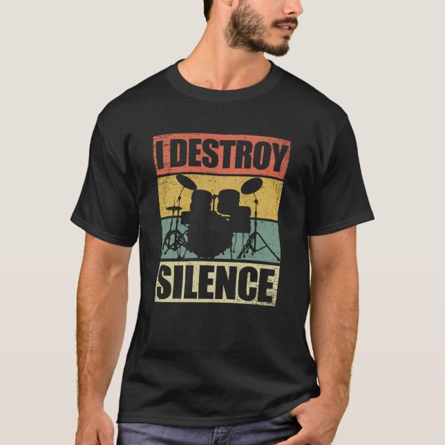 T-shirt I Destroy Silence | (Devant)
