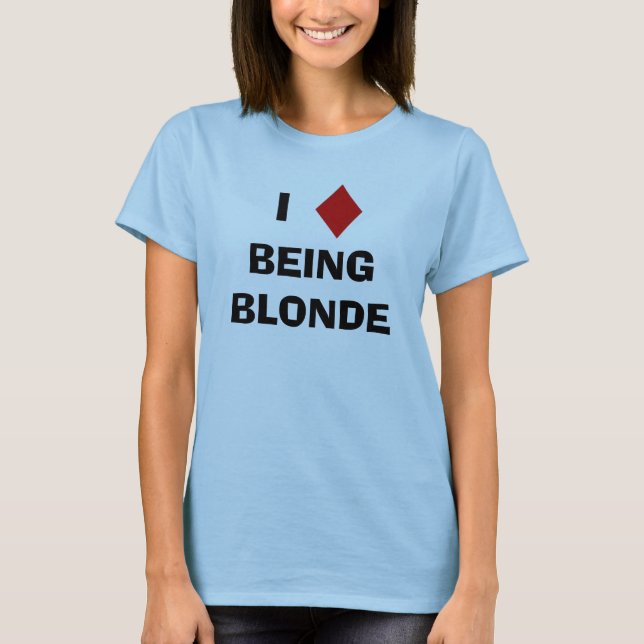 T-shirt I diamant étant blond (Devant)