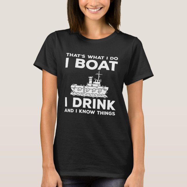 T-shirt I Do Boating (Devant)