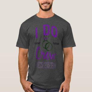 T-shirt I DO CREW 22222 TWOSDAY Cortège de Mariage Mariée 