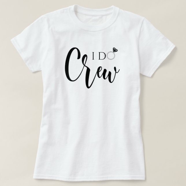 T-shirt I Do Crew Diamond Ring (Design devant)