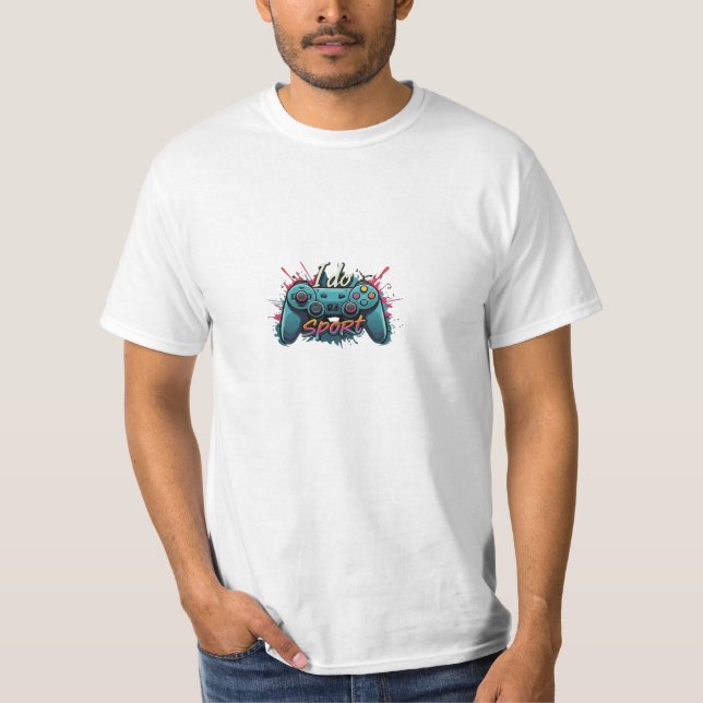 T-shirt i do sport gamer (Devant)