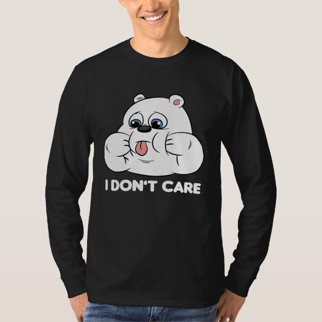 T-shirt I don't care Silly Bear Halloween Costume for Weir (Devant)
