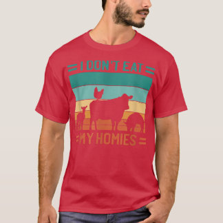 T-shirt I Don't Eat My Homies Cow 