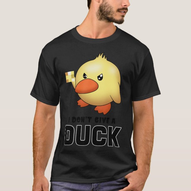 T-shirt I dont give a Duck baseball (Devant)