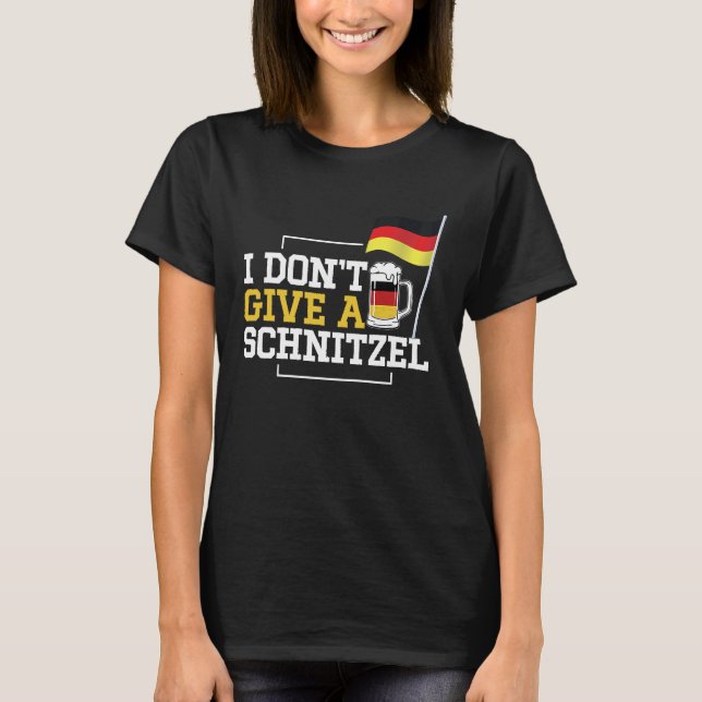 T-shirt i dont give a schnitzel funny germans in the usa (Devant)