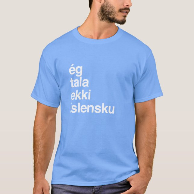 T-shirt I Dont Speak Icelandic Iceland vintage (Devant)