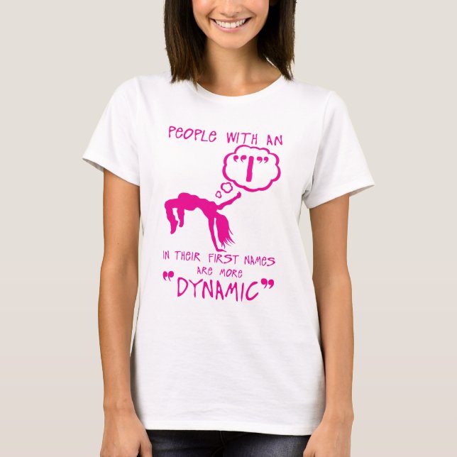 T-shirt i dynamic letter first names citation (Devant)