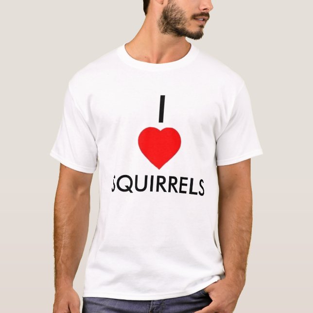 T-shirt I écureuils de coeur (Devant)