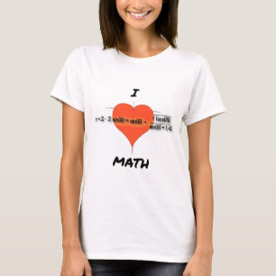T-shirt I équation de maths de coeur