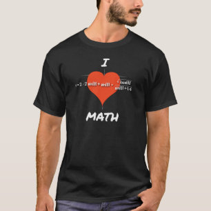 T-shirt I équation de maths de coeur