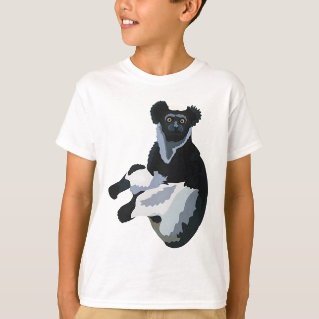 T-shirt I est pour Indri Lemur (Devant)