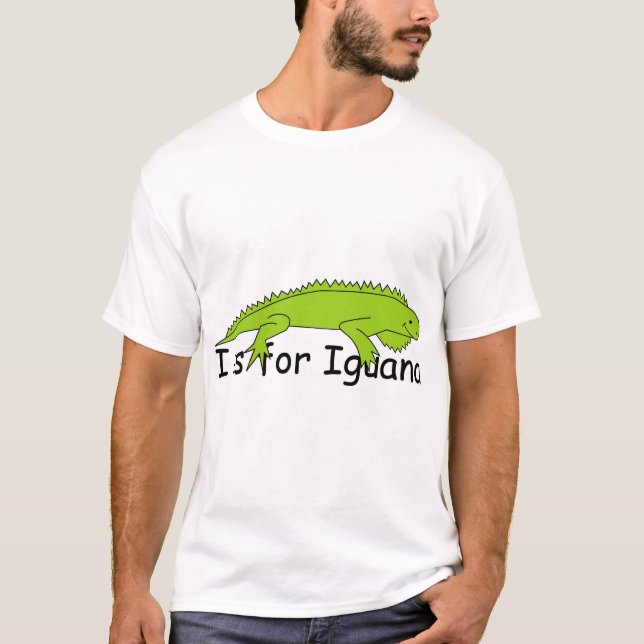 T-shirt I est pour l'iguane (Devant)