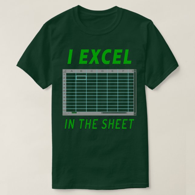 T-shirt I Excel Dans La Feuille (Design devant)