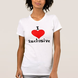 T-shirt I exclusivité de coeur (pièce en t blanche)