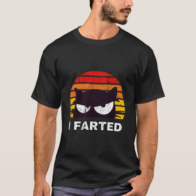 T-shirt I Fed Sneaky Cat Dad Joke Distressed (Devant)