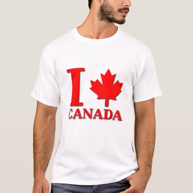 T-shirt I fierté de Canadien de chemise du Canada de (Devant)