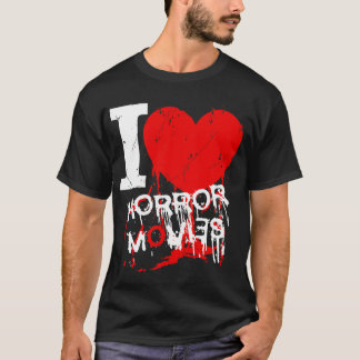 T-shirt I films d'horreur de coeur