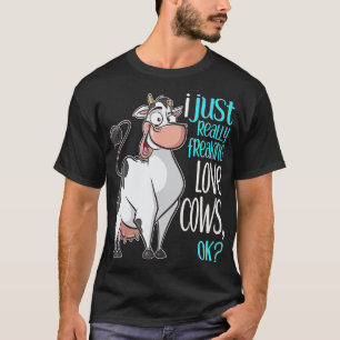 T-shirt I Freaking Love Vaches Funny Vache cadeau pour enf