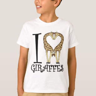T-shirt I girafes de coeur