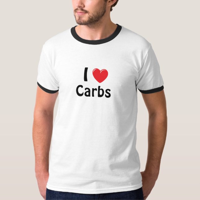 T-shirt I glucides de coeur (Devant)