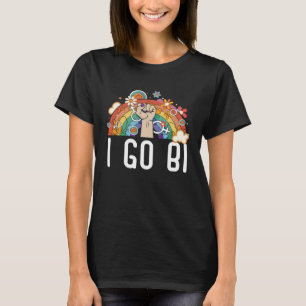 T-shirt I Go Bi Bisexual Rainbow Pride Mars Bisexualité L