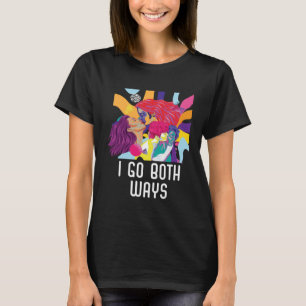 T-shirt I Go Two Ways Bisexual Rainbow Pride Bisexualité