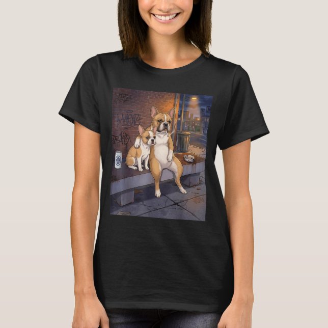 T-shirt I Got That Dog In Me Funny French Bulldog Smoking  (Devant)