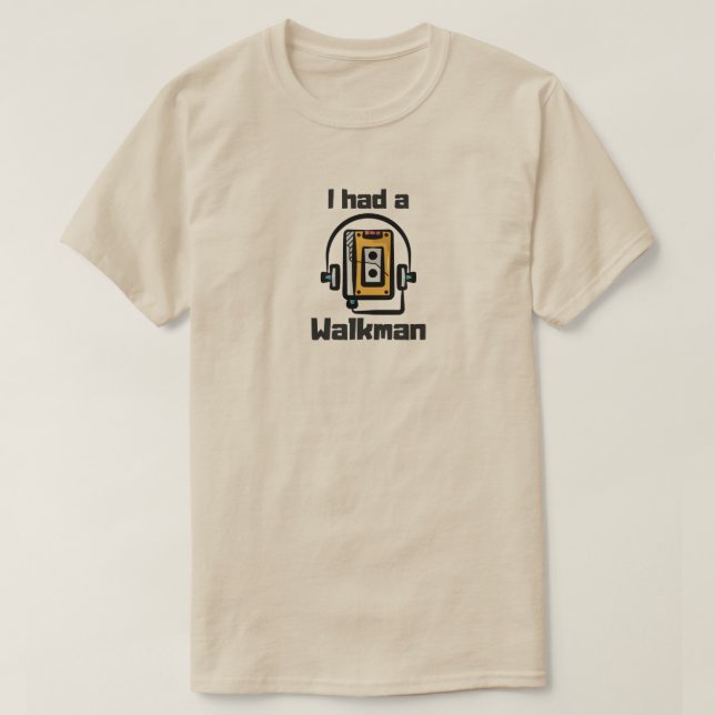 T-Shirt 'I had a walkman' (Design devant)