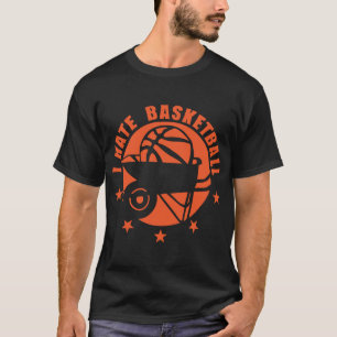 T-shirt i hate basketball brouette logo 4