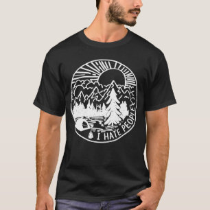 T-shirt I Hate People I Love Camping Funny