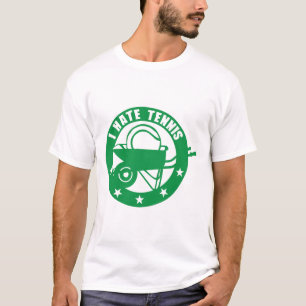T-shirt i hate tennis brouette logo 6